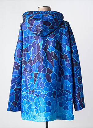 Imperméable fermeture zippée sur le devant a capuche bleu INSANE femme