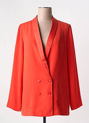 Blazer manches longues orange REIKO femme