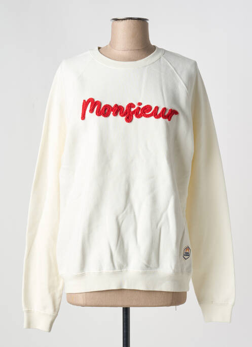 Sweat-shirt manches longues manches longues blanc FRENCH DISORDER femme