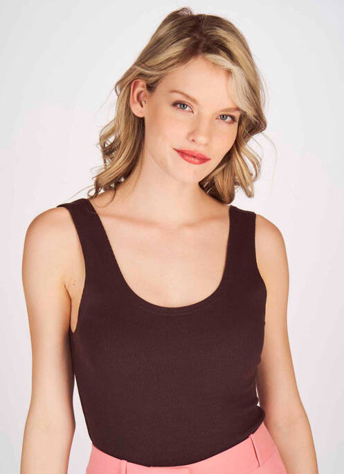 Body marron DEUX. BY ELINE DE MUNCK pour femme