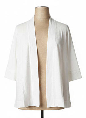 Gilet manches longues blanc MALOKA pour femme