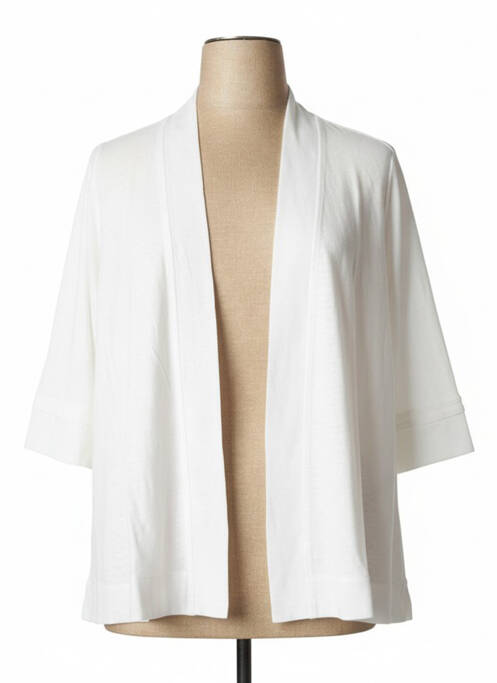 Gilet manches longues blanc MALOKA pour femme