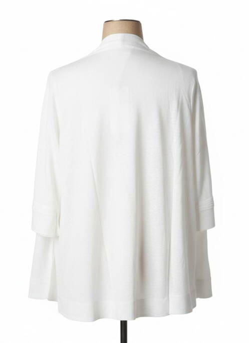 Gilet manches longues blanc MALOKA pour femme