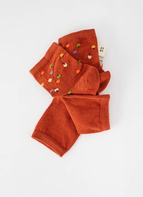 Chaussettes marron KINDY pour femme