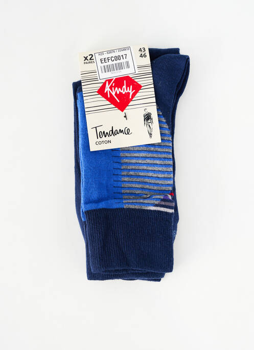 Chaussettes bleu KINDY homme