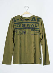 T-shirt kaki G STAR pour garçon seconde vue