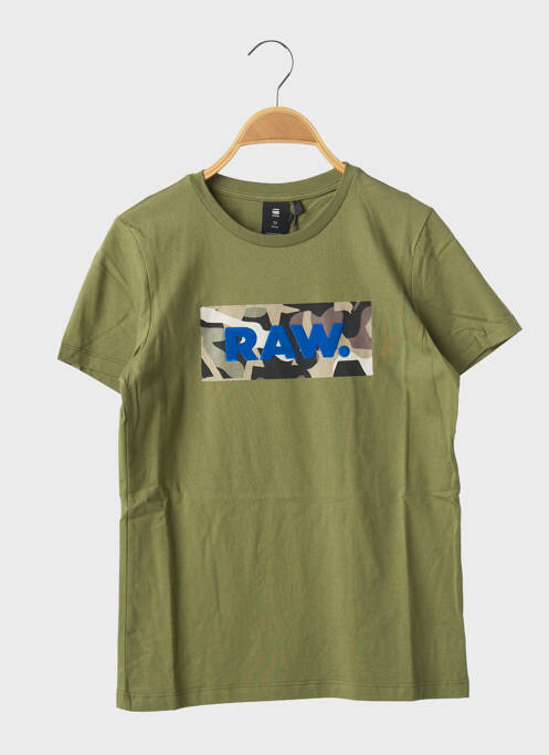 T-shirt vert G STAR pour garçon