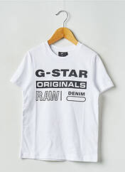 T-shirt blanc G STAR pour garçon seconde vue