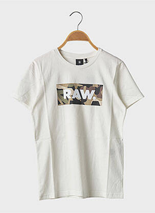 T-shirt blanc G STAR garçon