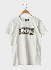T-shirt blanc G STAR pour garçon seconde vue