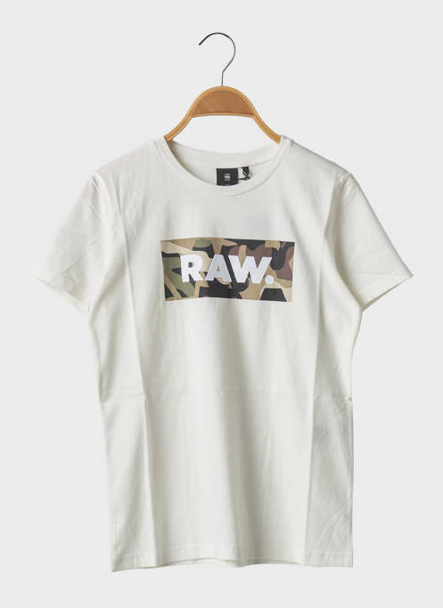 T-shirt blanc G STAR pour garçon