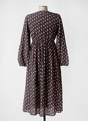 Robe mi-longue marron MOLLY BRACKEN femme