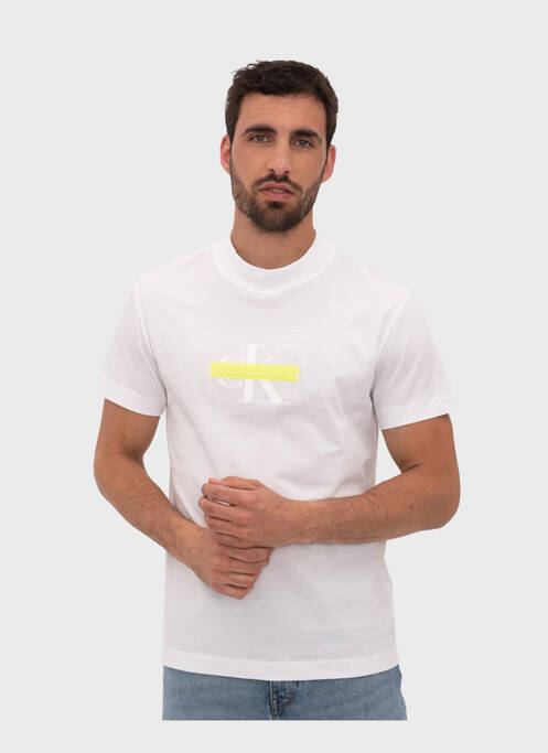 T-shirt blanc CALVIN KLEIN pour homme