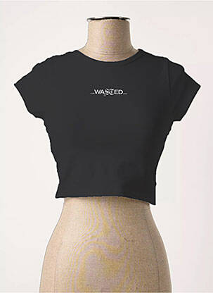 T-shirt noir WASTED PARIS femme