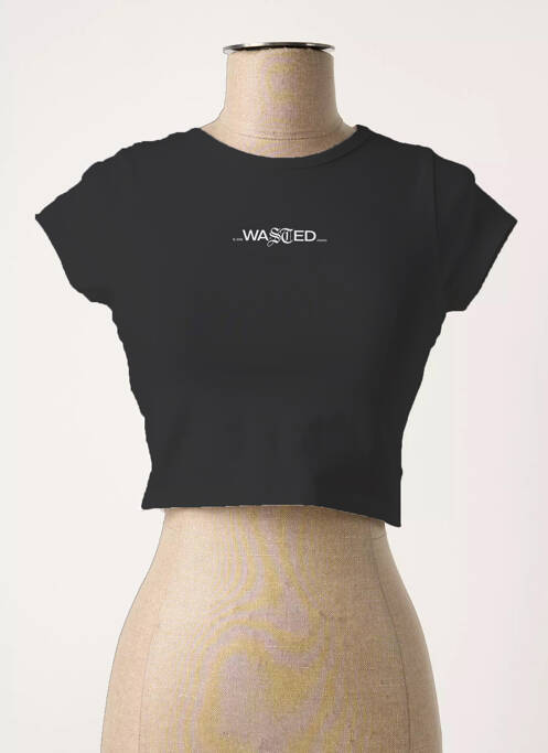 T-shirt noir WASTED PARIS pour femme