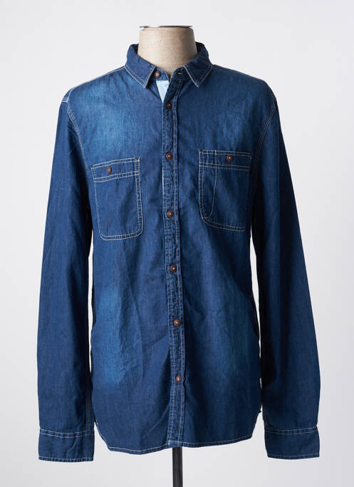 Chemise manches longues bleu ELEMENT pour homme