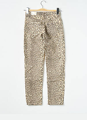 Jeans coupe slim marron MANGO femme