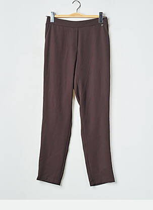 Pantalon slim marron AMELIE & AMELIE femme