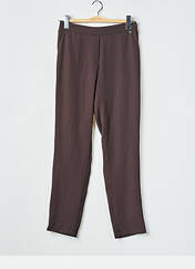 Pantalon slim marron AMELIE & AMELIE pour femme seconde vue