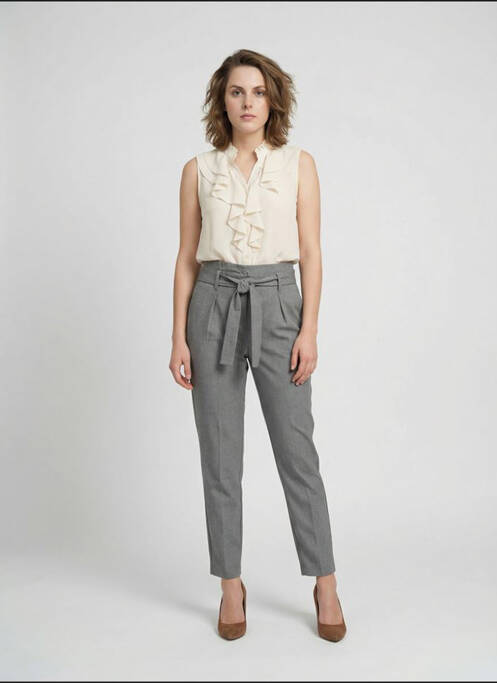 Pantalon chino gris ONLY pour femme