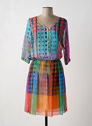 Robe mi-longue imprime PAUL BRIAL femme