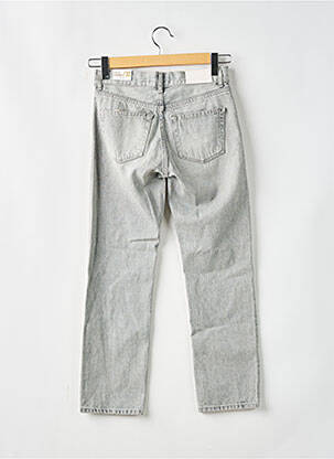 Jeans coupe droite gris MANGO femme