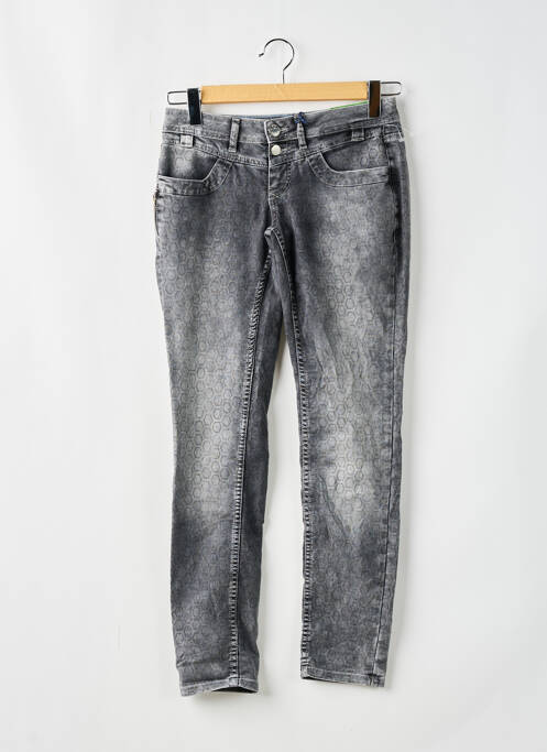 Jeans coupe slim gris STREET ONE pour femme