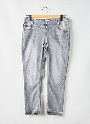 Jeans coupe slim gris STREET ONE pour femme