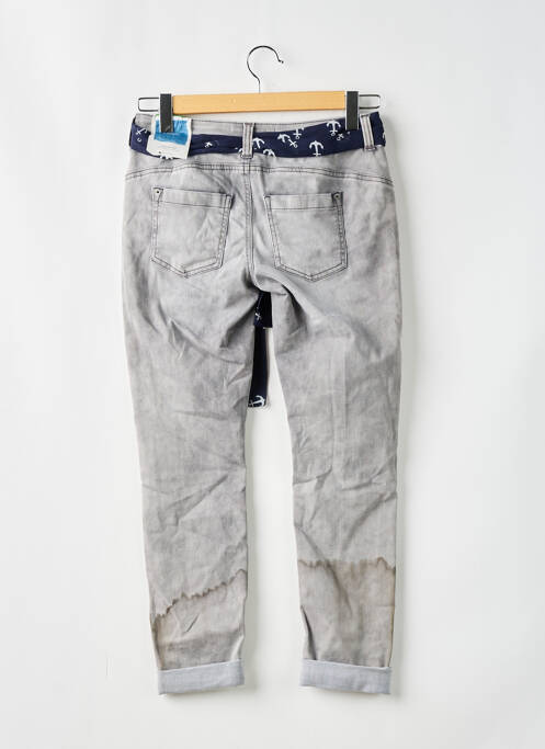 Jeans coupe slim gris STREET ONE pour femme