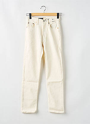 Jeans coupe droite blanc LEVI'S femme
