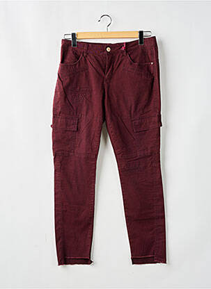 Jeans coupe slim rouge STREET ONE femme