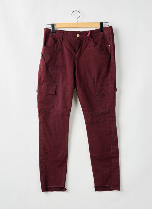 Jeans coupe slim rouge STREET ONE pour femme