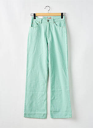 Jeans coupe droite vert ONLY femme