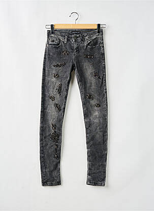 Jeans coupe slim noir ASTRID BLACK LABEL femme