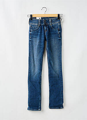 Jeans coupe droite bleu PEPE femme