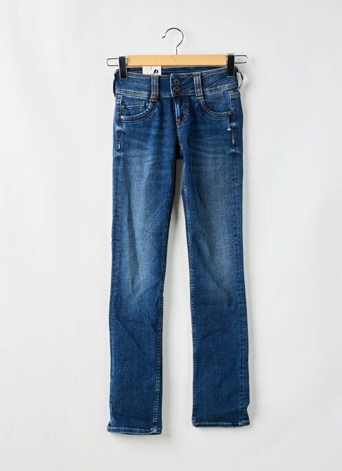 Jeans coupe droite bleu PEPE pour femme