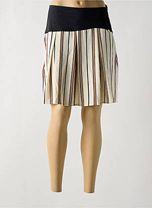 Jupe courte beige PAUL BRIAL femme