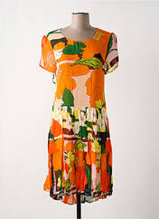 Robe mi-longue orange PAUL BRIAL pour femme seconde vue