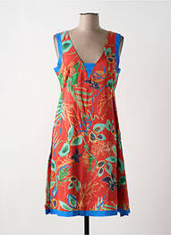 Robe mi-longue rouge PAUL BRIAL femme