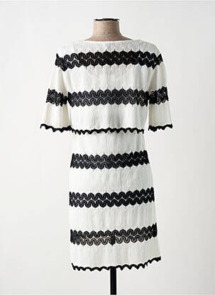 Robe mi-longue noir PAUL BRIAL femme