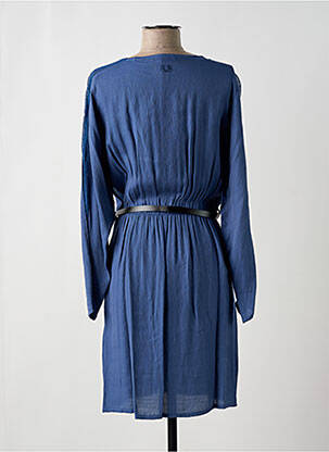 Robe mi-longue bleu PAUL BRIAL femme