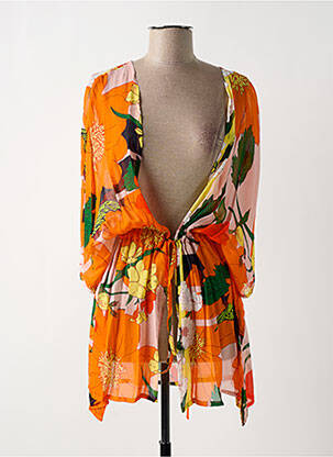 Veste kimono orange PAUL BRIAL femme