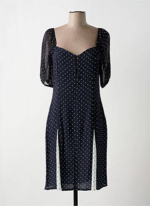 Robe mi-longue noir PAUL BRIAL femme
