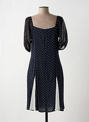 Robe mi-longue noir PAUL BRIAL femme