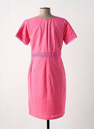 Robe mi-longue rose PAUL BRIAL femme