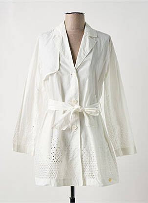 Trench blanc PAUL BRIAL femme