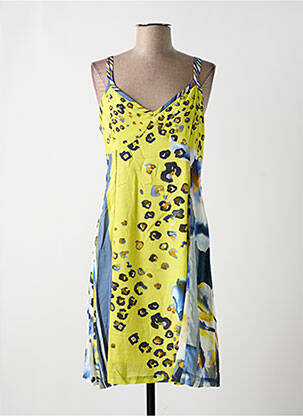 Robe mi-longue jaune PAUL BRIAL femme