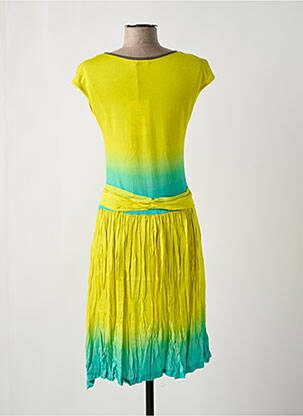 Robe mi-longue jaune PAUL BRIAL femme