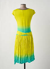 Robe mi-longue jaune PAUL BRIAL pour femme seconde vue