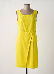 Robe mi-longue jaune PAUL BRIAL femme